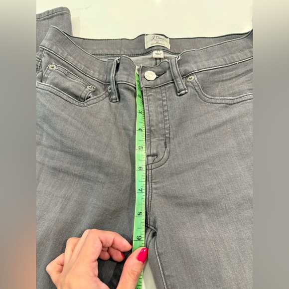 J Crew 8” toothpick gray jeans - Picture 5 of 9